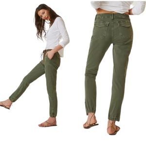 PAIGE Mayslie Jogger - Vintage Ivy Green - Size 26